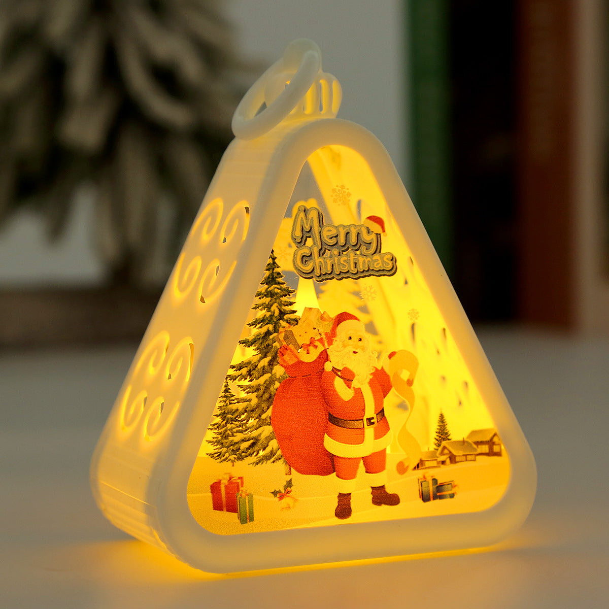 Retro Christmas Night Light with Battery