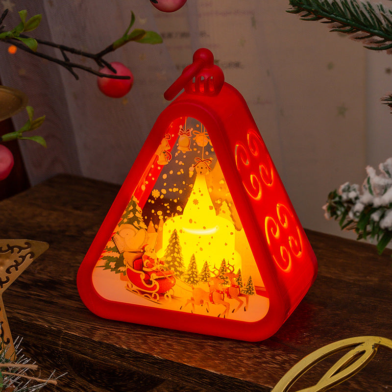Retro Christmas Night Light with Battery