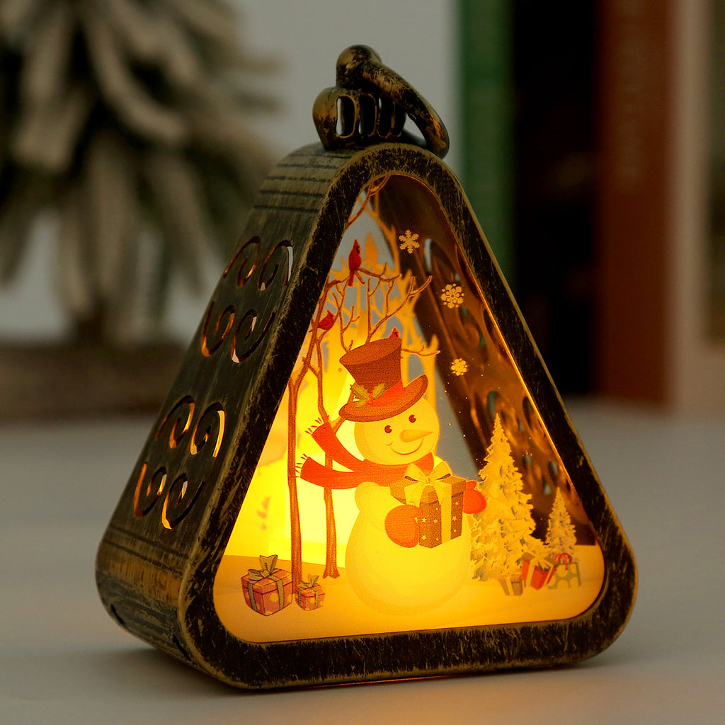 Retro Christmas Night Light with Battery