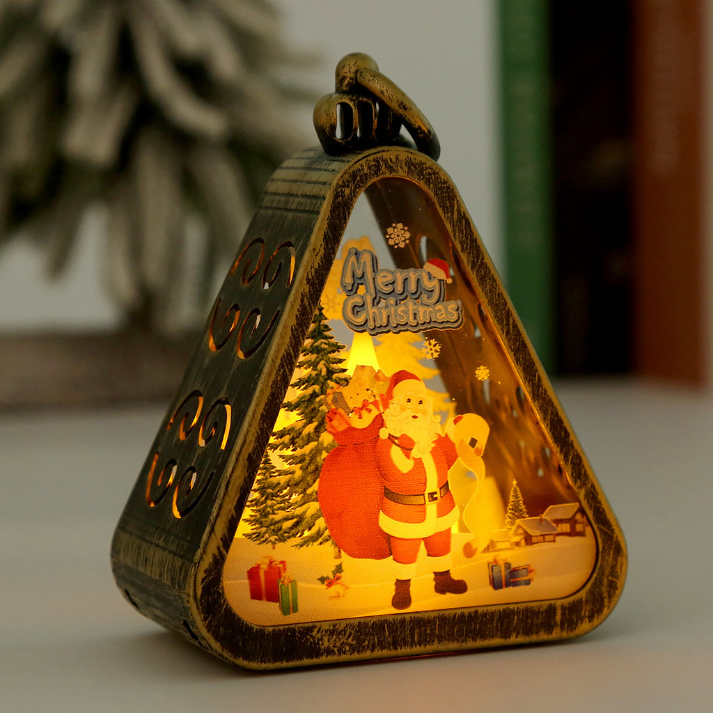 Retro Christmas Night Light with Battery
