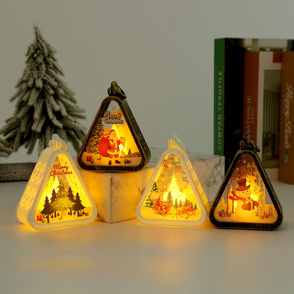 Retro Christmas Night Light with Battery