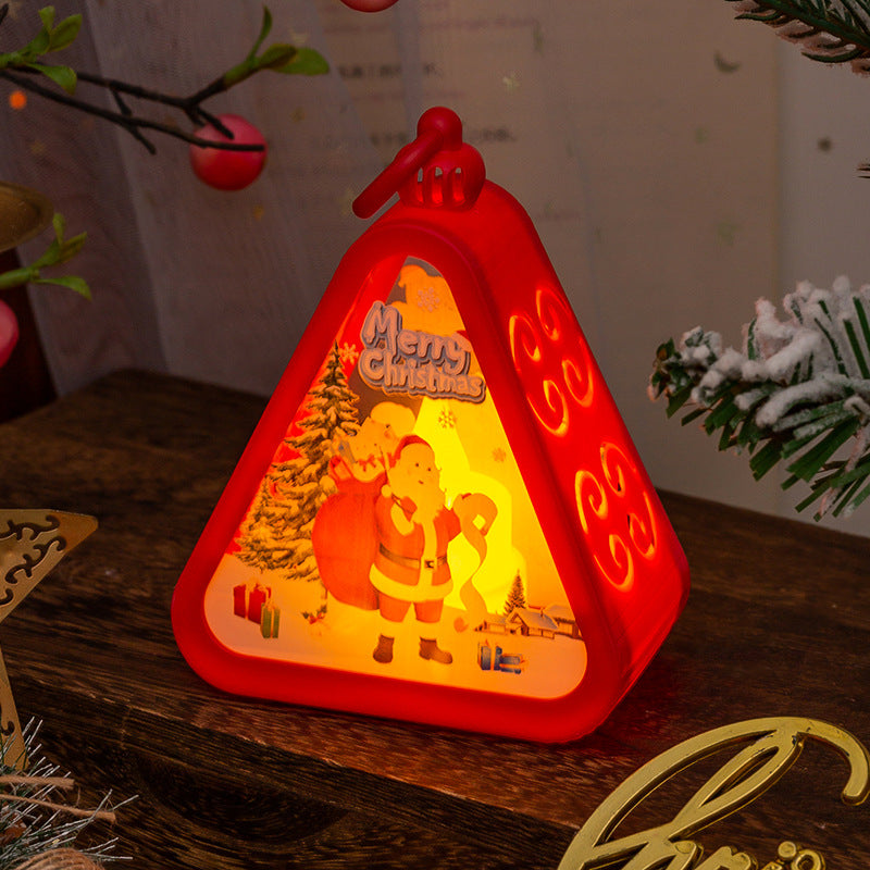 Retro Christmas Night Light with Battery